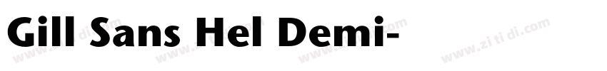 Gill Sans Hel Demi字体转换 Gill Sans Hel Demi字体转换